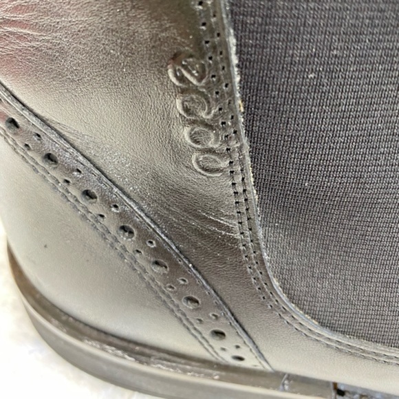 ECCO Chukka Boot Black Cow Leather EU 45 US 11-11.5 - Picture 10 of 15